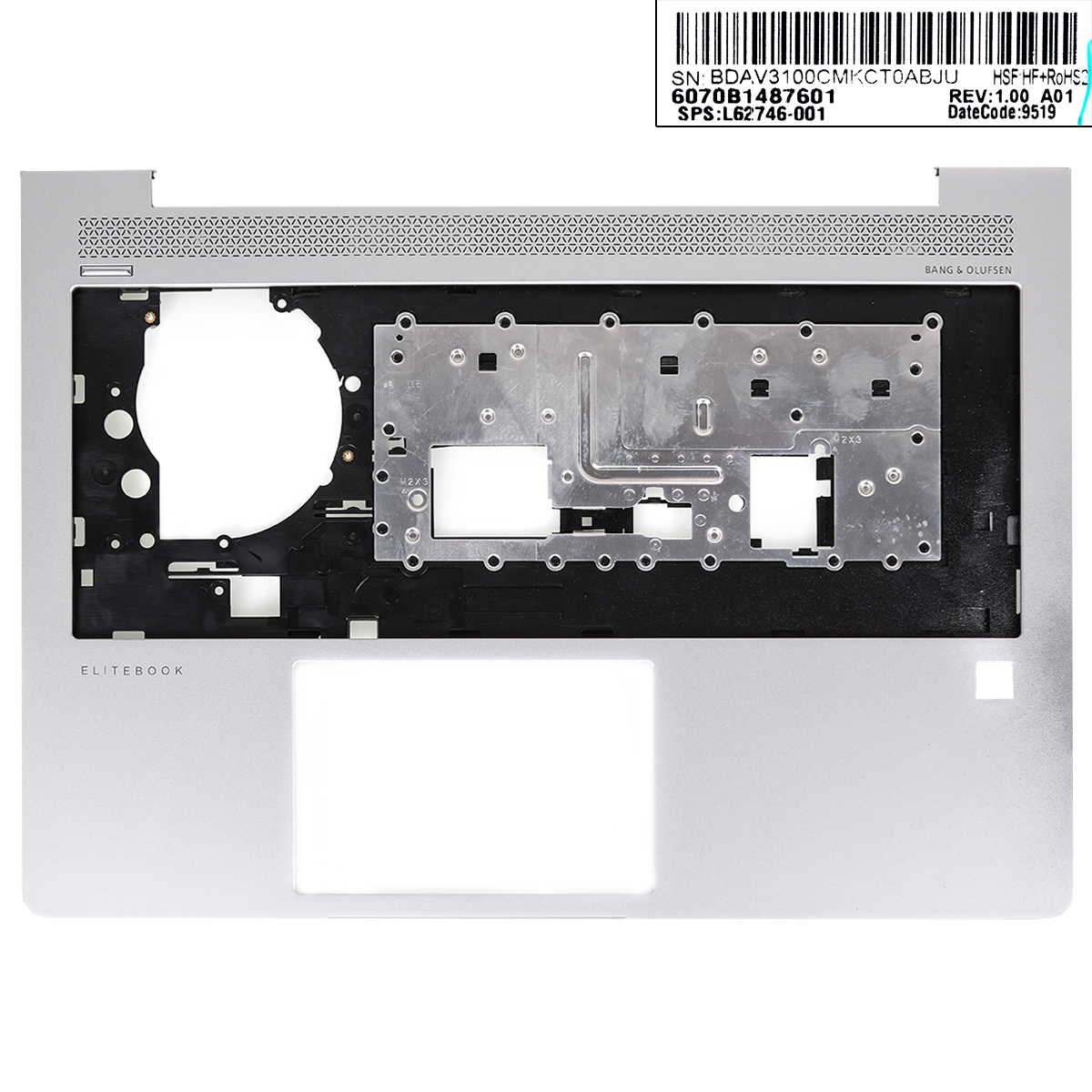 Picture of New Replacement Laptop Cover For HP Elitebook 745 840 G5 G6 Silver Palmrest Upper Cover .